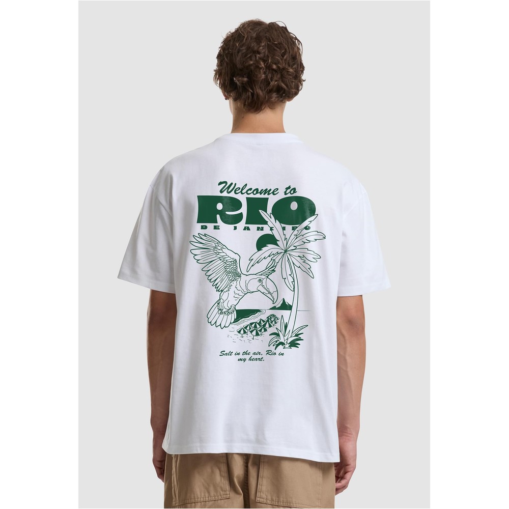 Mister Tee - Welcome to Rio Oversize Mens Tshirt - White